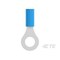 Te Connectivity Ring Terminal, 1/4 in Stud Size, 16 AWG, 300 V, Nylon Insulated, Blue 2-320563-3 - alternate 5